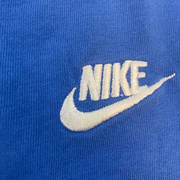 Nike Men’s Colorblock T-Shirt Blue Navy Gray Medium CJ4296-410 Crewneck Cotton - Picture 8 of 9